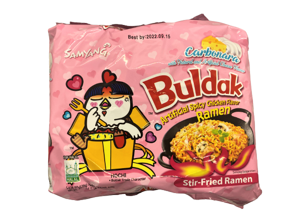 SAMYANG CARBONARA BULDAK ARTIFICIAL SPICY CHICEKN FLAVOR RAMEN