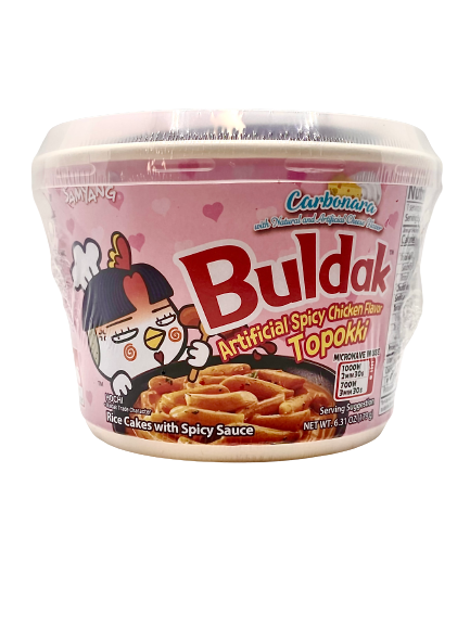 SAMYANG CARBONARAL BOWL BULDAK ARTIFICIAL SPICY CHICEKN FLAVOR TOPOKKI