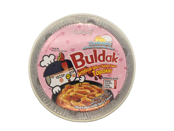 SAMYANG CARBONARAL BOWL BULDAK ARTIFICIAL SPICY CHICEKN FLAVOR TOPOKKI